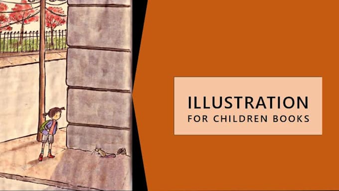 make cute children book illustration