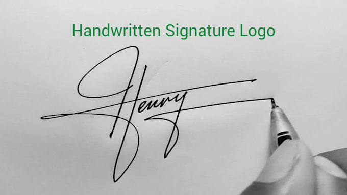 do handwritten signature logo