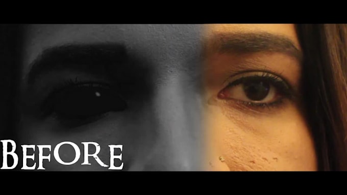 make black eye or any eye effects