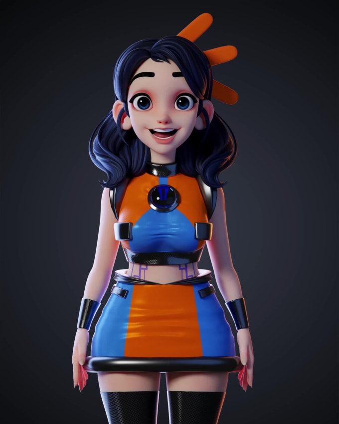 Do 3d Cartoon Character Model And Design As Stylized Character By Godsonmedia1 Fiverr