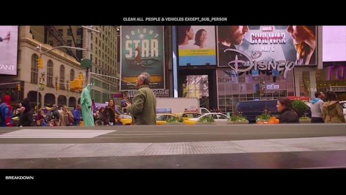 do vfx cleanup,object removal,character removal,prep,paint