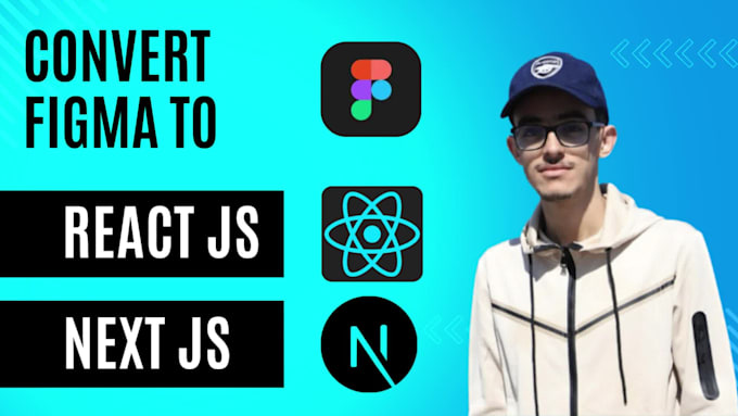 Convert figma to react js or next js web app by Abderrahmane022 | Fiverr