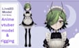 draw and rig 2d vtuber model live2d vtuber live2d rigging 2d streaming character