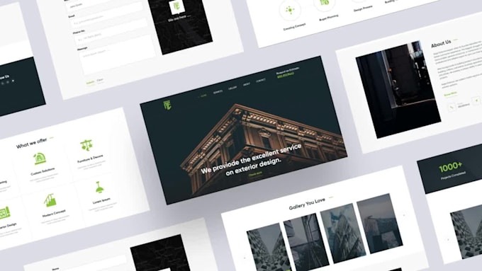 design a figma website UI UX landing page or homepage in 48h