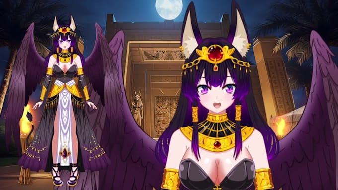 create a professional live2d or vroid vtuber avatar model