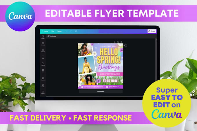 design editable flyer or poster on canva pro