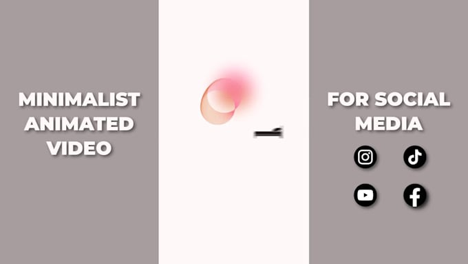create minimalist animation for instagram reels, tiktok
