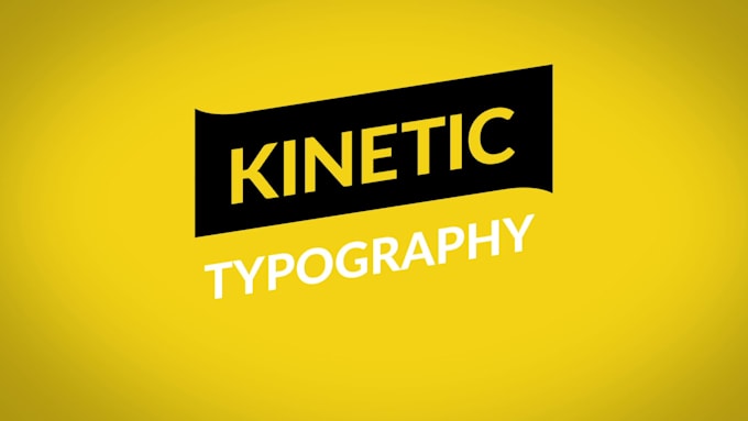 create a short video ad with kinetic typography