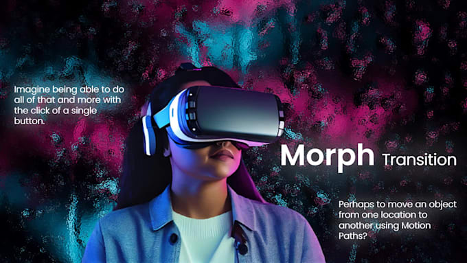 design a morph transition presentation in powerpoint