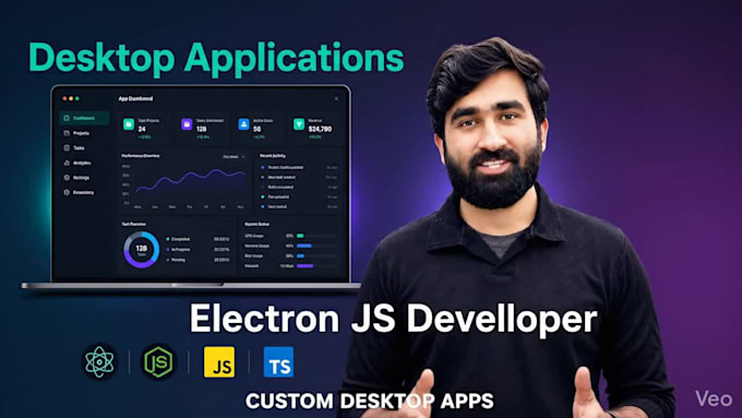 build desktop applications with electronjs, expert electron js developer