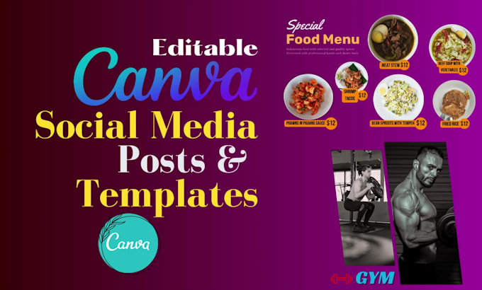 create social media post, ads design or graphics in canva