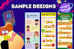 design kids infographic , learning posters within 3 hours