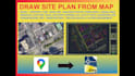 draw 2d site plan on autocad from google maps, survey