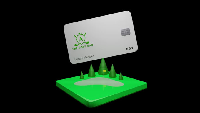 create unique 3d nft trading card animation