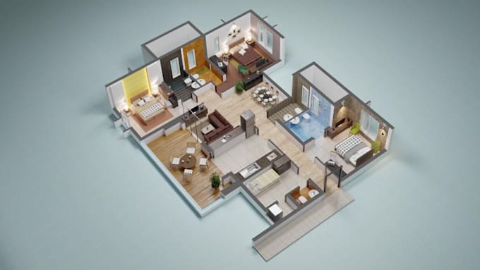 make a 3d floor plan