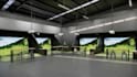 create realistic 3d indoor golf simulator room renderings