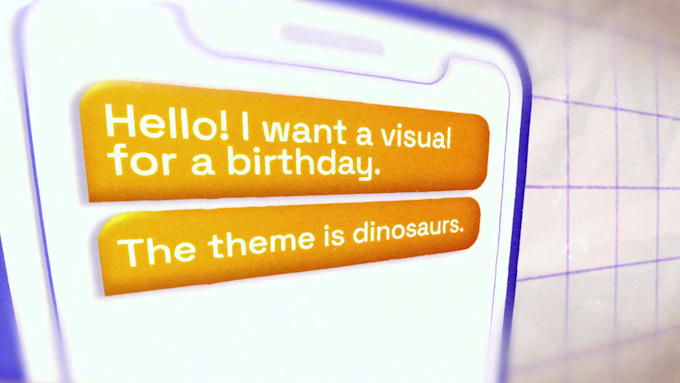 create colorful animated party visuals for TV