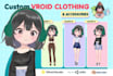 design custom clothing and accessories specifically for your 3d vroid model