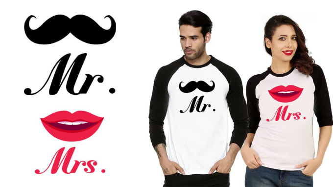 couple t shirt design png