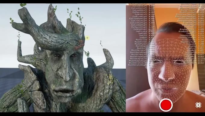 livelink face,code blink,glb avatar setup,rig3d for livestream,arkit,talkinghead