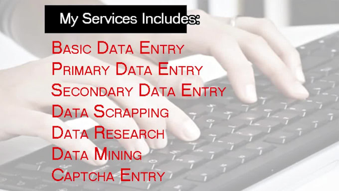do excel data entry, PDF to excel, image to excel and copy paste