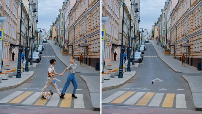 remove unnecessary objects from the video