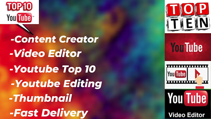 make youtube top 10 videos and video editing