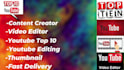 make youtube top 10 videos and video editing