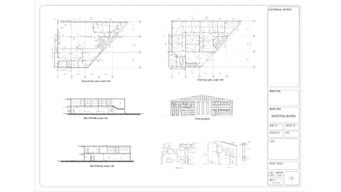 create 2d floor plans, 3d modeling and permit drawings