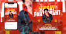 do club, party, cover artwork, concert, motion  event flyer