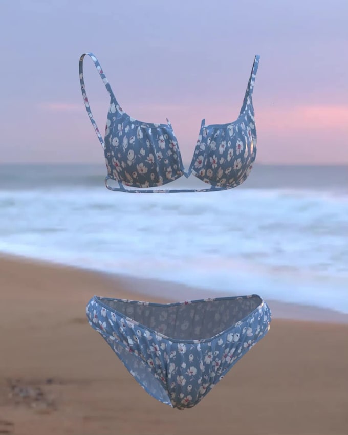 create 3d visualization of swimsuit