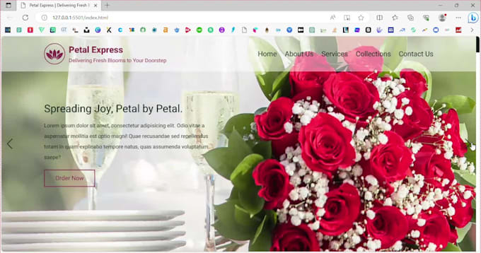 design HTML landing page or single page website