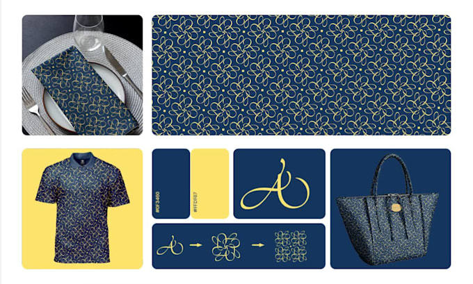 Design a seamless luxury monogram pattern for your brand by ...