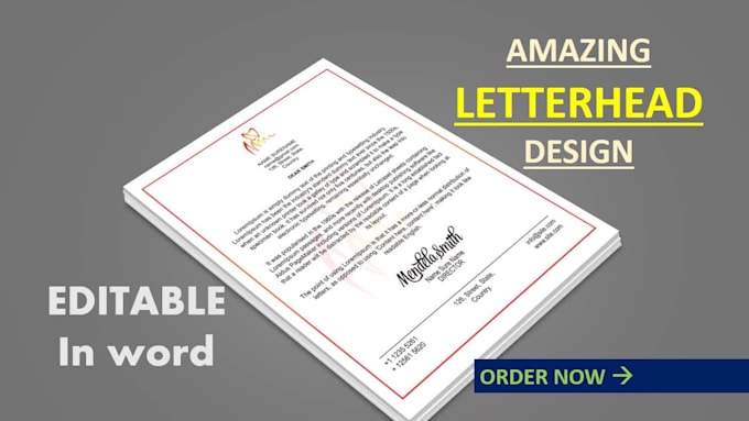 design for you editable business letterhead templates