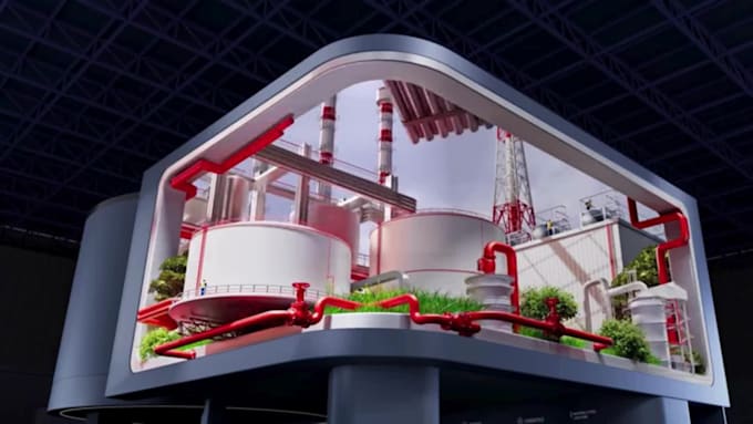 make stunning 3d billboard and anamorphic animation