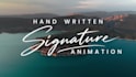 create a realistic handwritten signature animation