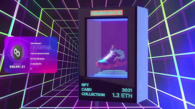 custom 3d nft animation unique web3 visuals for crypto projects