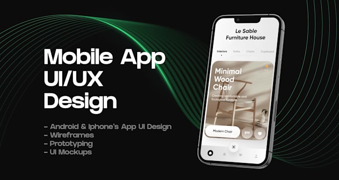 Design modern ui ux for your mobile app by Zared_design | Fiverr