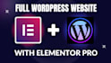 design responsive wordpress website with elementor pro