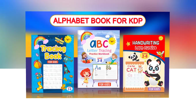 create children handwriting letters tracing workbook practice for KDP or etsy