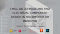create solidworks 3d models and assemblies for mechanical and electrical parts