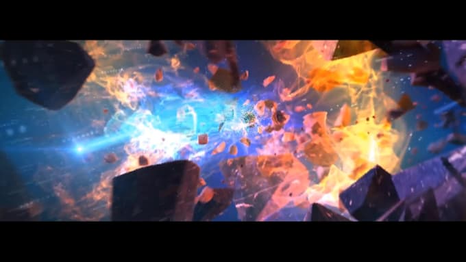 create moon explode logo reveal animation