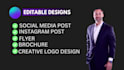 do canva editable templates social media post