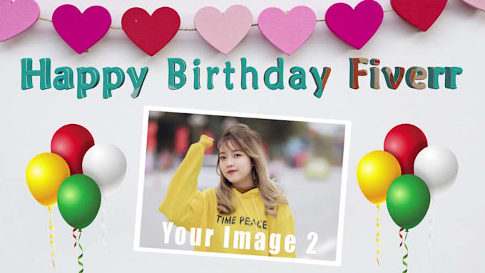 create happy birthday video