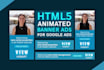 design animated GIF or HTML5 banner ads