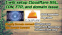setup cloudflare SSL, CDN, ddos, domain issues any website