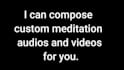 create meditation music and videos for commercial use
