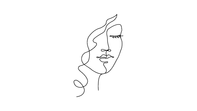 create minimalist continuous line art animation