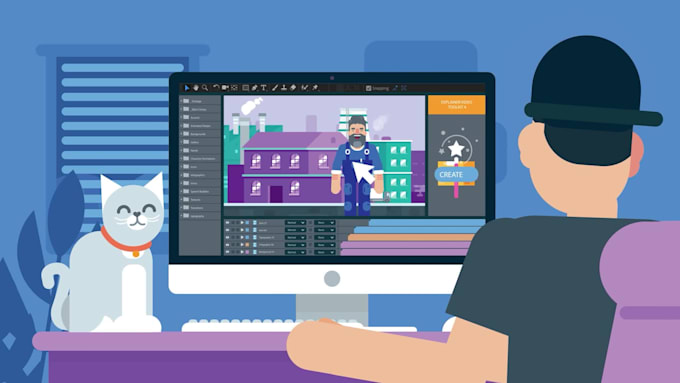 Create 2d animated explainer video or sale video for your business by ...