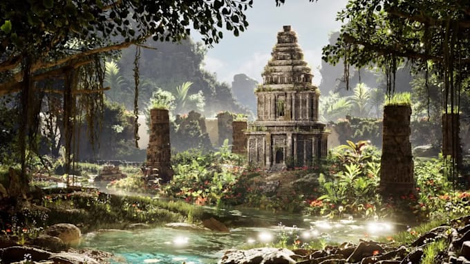 create level, environments and lighting in unreal
